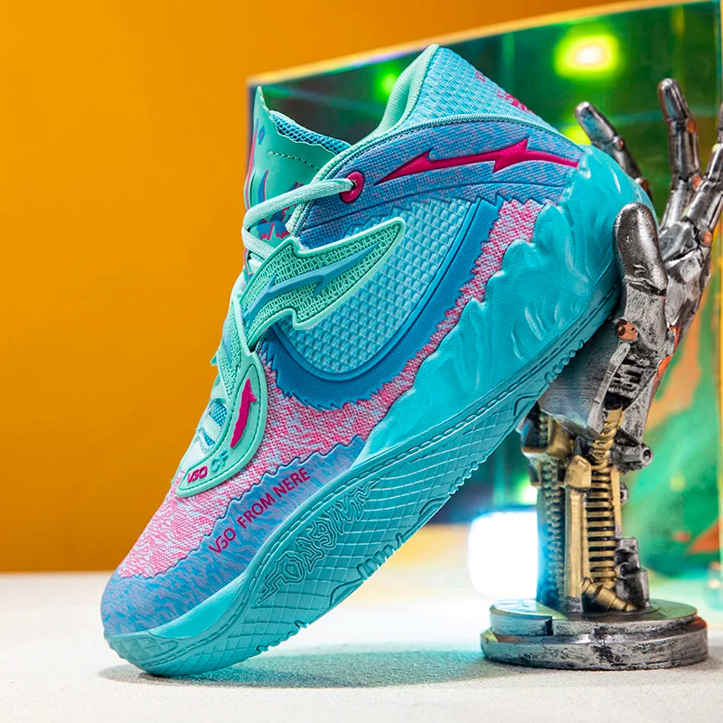Zapatillas de baloncesto para hombre, transpirables, con amortiguación, antideslizantes, para correr, entrenamiento de gimnasia, zapatillas de baloncesto atléticas
