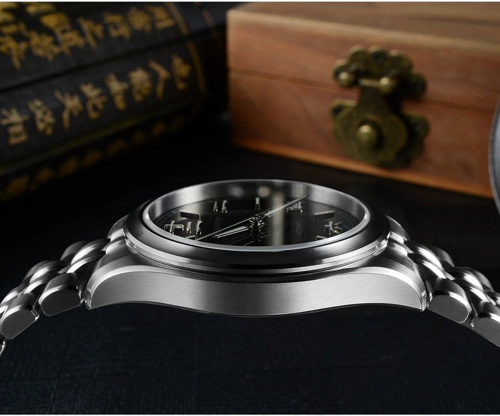 San Martin nuevo reloj Gada de 39mm estilo chino diseño Original Sunburst JianZhan Miyota 90S5 vestido de hombre mecánico automático SN0144