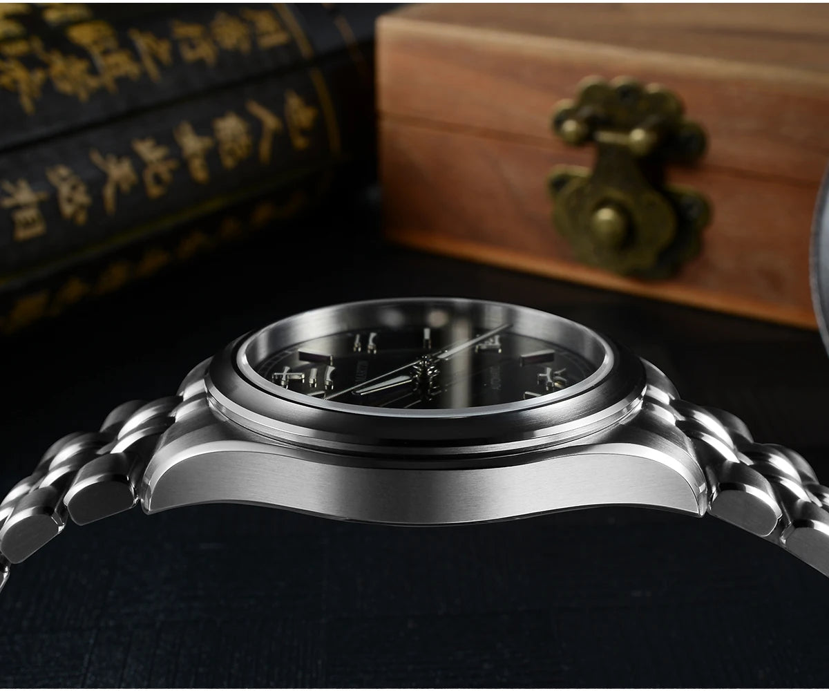 San Martin nuevo reloj Gada de 39mm estilo chino diseño Original Sunburst JianZhan Miyota 90S5 vestido de hombre mecánico automático SN0144