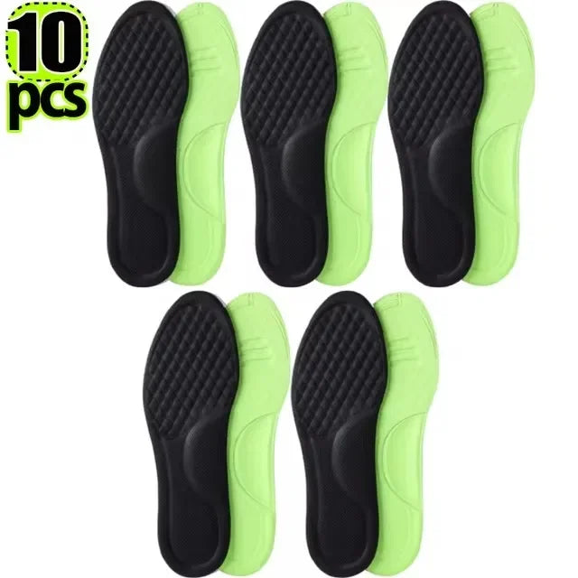 Plantillas ortopédicas de espuma viscoelástica blanda, plantilla desodorizante para zapatos deportivos, absorbe el sudor, accesorios antibacterianos para zapatos, 12/2 Uds.
