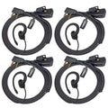 Walkie Talkie Auricular Auricular en forma de G Compatible con Baofeng UV-5R BF-888S UV-82 Kenwood Radio de 2 vías, Auriculares con micrófono PTT en línea