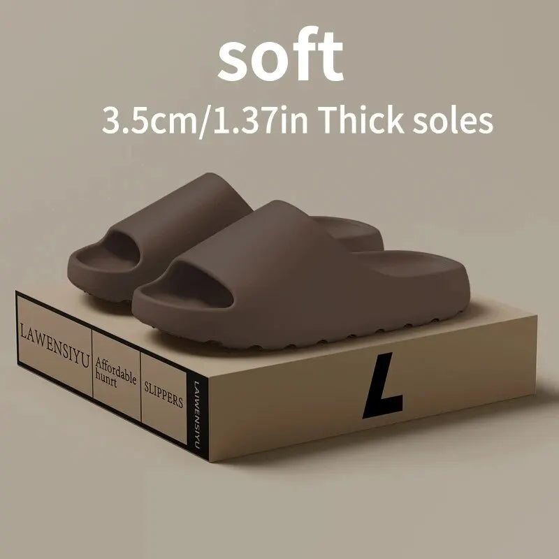 Sandalias de Coco con Suela Gruesa, Sensación de Caminar sobre Nubes, Antideslizantes, Novedad de Verano (Caja de zapatos no incluida)