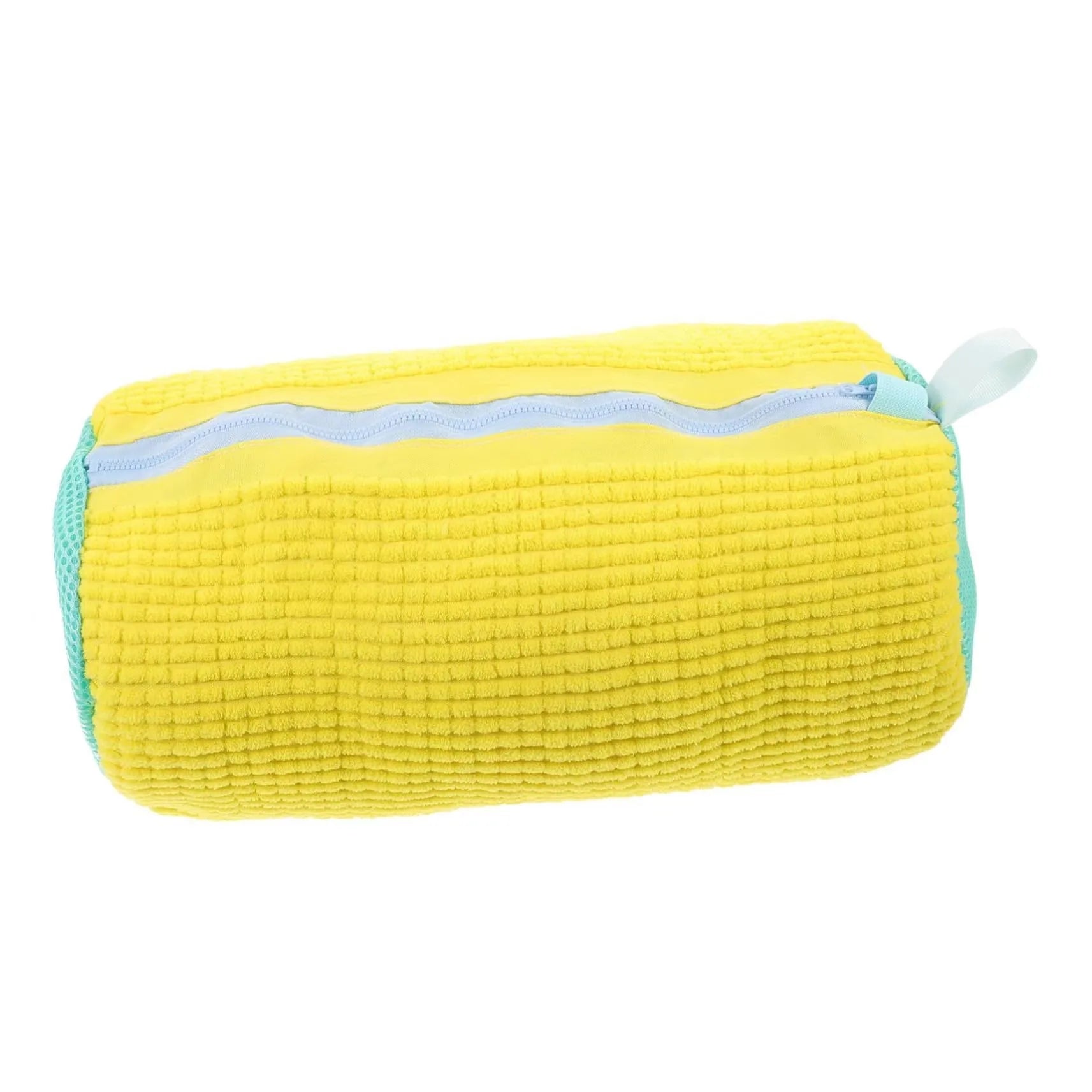 Bolsa duradera para lavadora de zapatos, para todo tipo de zapatos, amarillo/gris, con cremallera para zapatillas y zapatos informales, bolsa para lavar ropa, 1 ud.