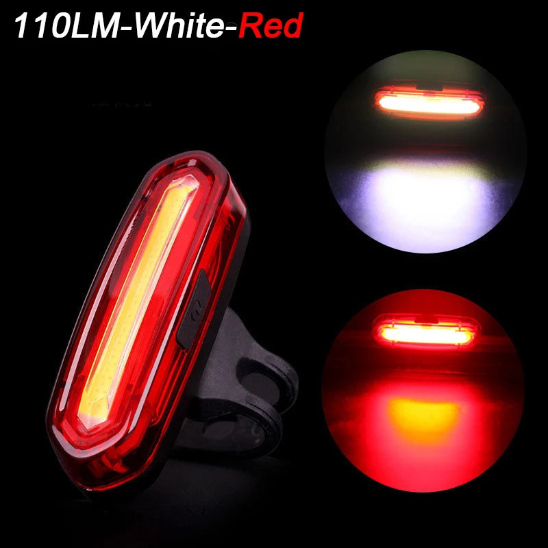 Lámpara trasera de bicicleta, luz LED impermeable para bicicleta, luces traseras de alto brillo, lámpara de advertencia de seguridad en ciclismo nocturno, linterna para bicicleta de montaña y carretera