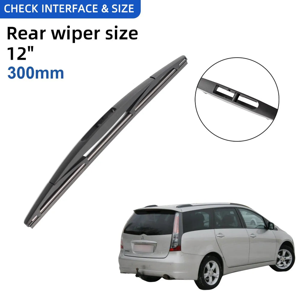 3 uds para Mitsubishi Grandis 2003-2011 28 "+ 22" + 12 "escobillas de limpiaparabrisas delanteras y traseras accesorios para cortador de ventana 2003