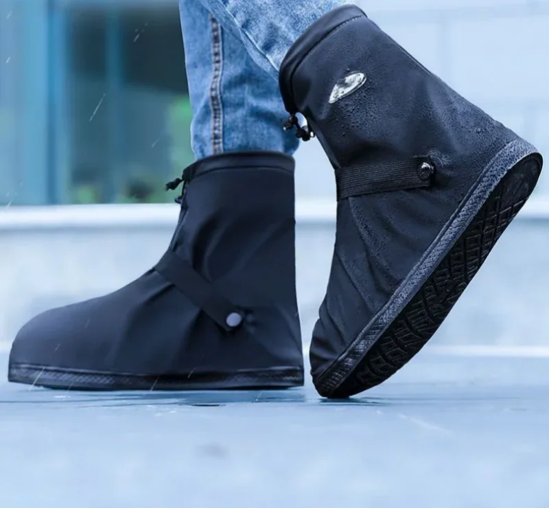 Cubierta impermeable para zapatos contra la lluvia, cubiertas antideslizantes reutilizables para botas de senderismo y ciclismo, protectores para zapatos, cubierta para botas de arena húmeda para lluvia y nieve