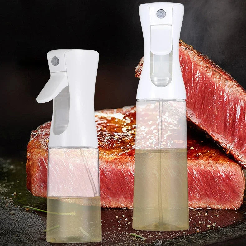 Botella pulverizadora de aceite de plástico para el hogar, botella pulverizadora de aceite o cepillo de aceite, nebulizador, relleno de niebla, cocina, barbacoa de doble uso, 200/300/500ml