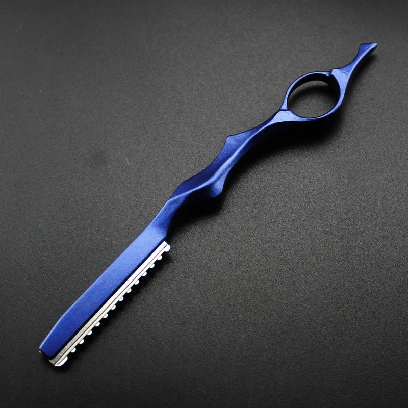 Navaja de Aluminio para Adelgazar el Cabello, Cuchilla de Corte Profesional, Afilada, para Barbería, Herramientas de Salón