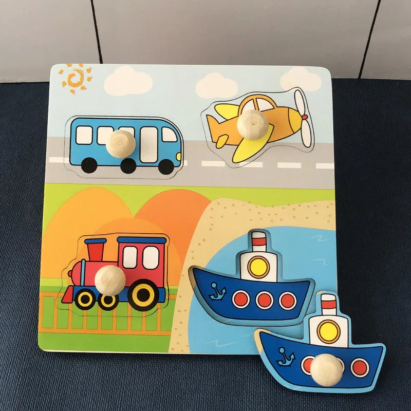 Rompecabezas Montessori para bebés juguetes de madera para niños de 1 2 y 3 años juegos educativos de aprendizaje para niños regalos de cumpleaños para niños