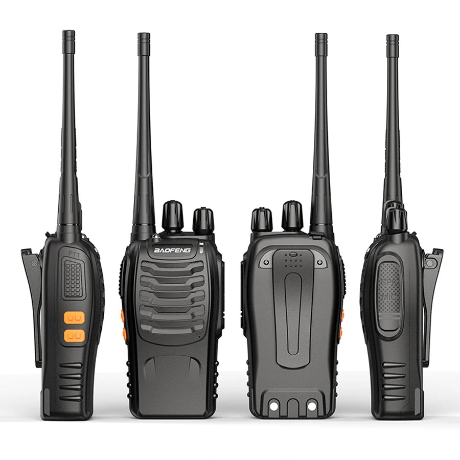 2 uds Baofeng BF 888S Walkie Talkie UHF BF888S transceptor de Radio portátil de jamón bidireccional de largo alcance para receptor de Hotel de caza
