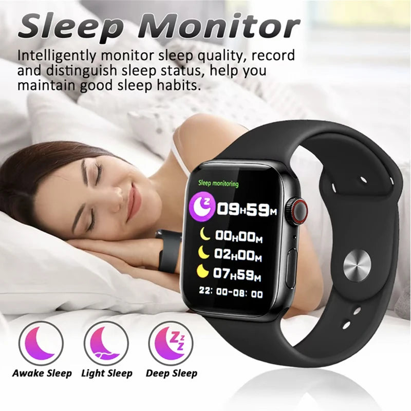 Reloj Inteligente Deportivo con Monitoreo de Salud - Oxígeno en Sangre, Ritmo Cardíaco, Modos Deportivos y Notificaciones Smart para Android e iOSReloj Inteligente Deportivo con Monitoreo de Salud - Oxígeno en Sangre,
