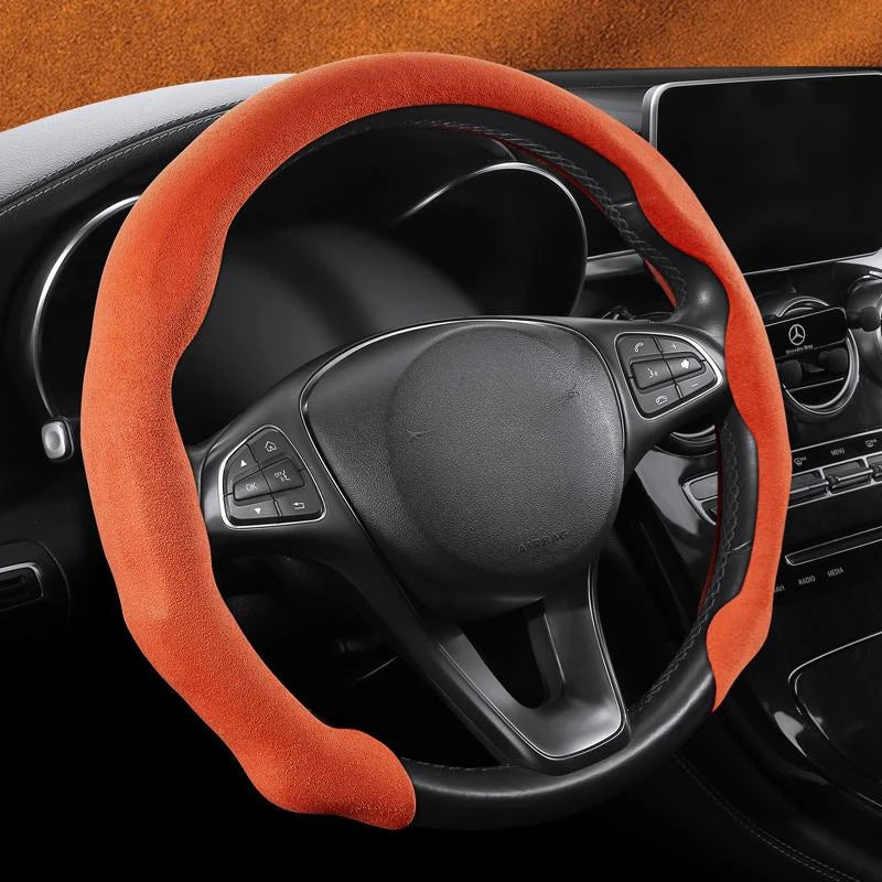 Protector ultrafino para volante de coche de gamuza estilo tarjeta, versión universal dinámica y de moda
