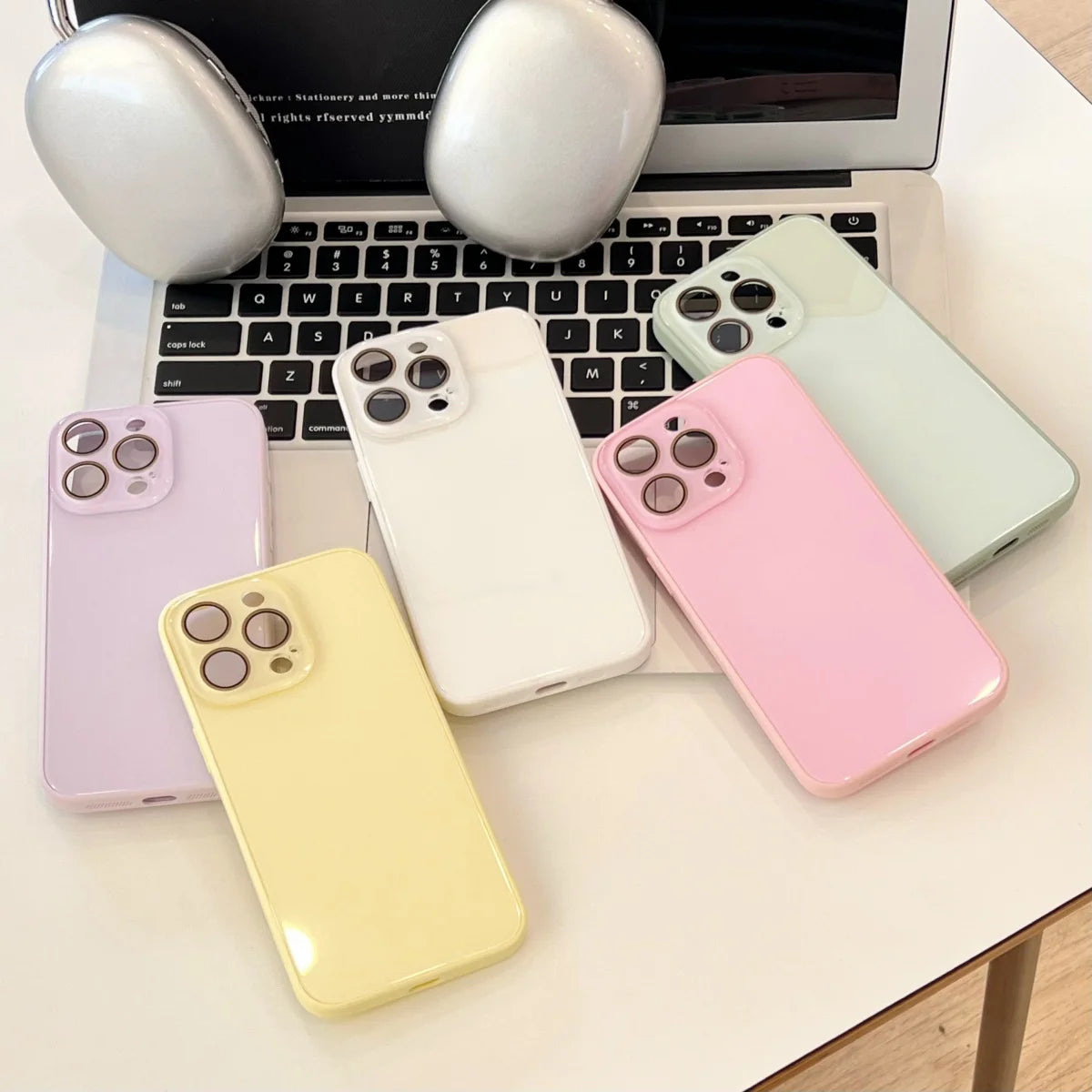 Funda de teléfono todo incluido Backplane de vidrio templado de lujo para iPhone 17 16 15 14 13 12 11 Pro Max cámara protege la cubierta sencilla