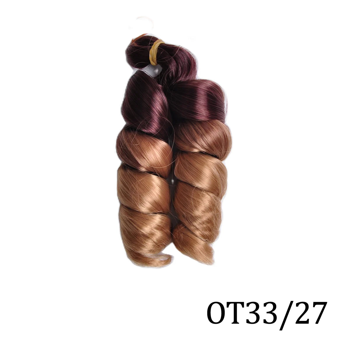 Extensiones de cabello trenzado rizado en espiral de pelo sintético de 12 pulgadas, pelo rizado rosa ombré, rizos franceses, pelo de ganchillo trenzado para mujer