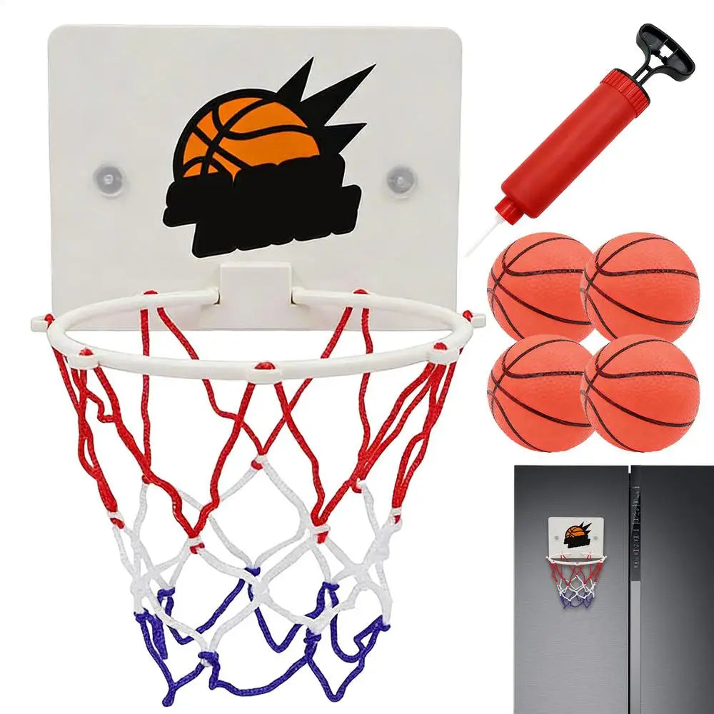 Aro de Baloncesto con Ventosa Pequeño, Juego de Baloncesto sin Taladrar para Niños y Niñas, Ejercicio en Casa o en el Aula