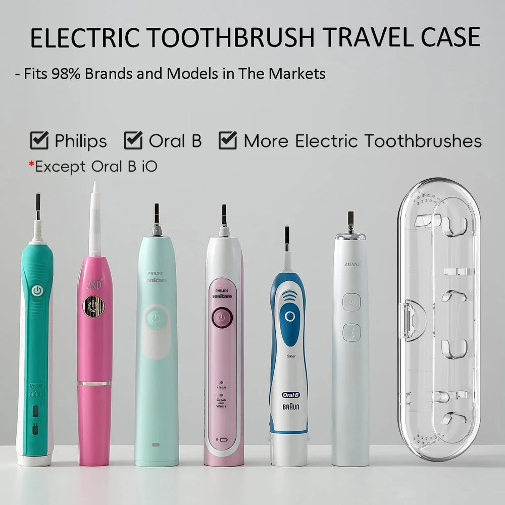 Estuche de viaje para cepillos de dientes eléctricos Philips Sonicare, Oral B y la mayoría de otros cepillos de dientes eléctricos, caja protectora portátil de limpieza