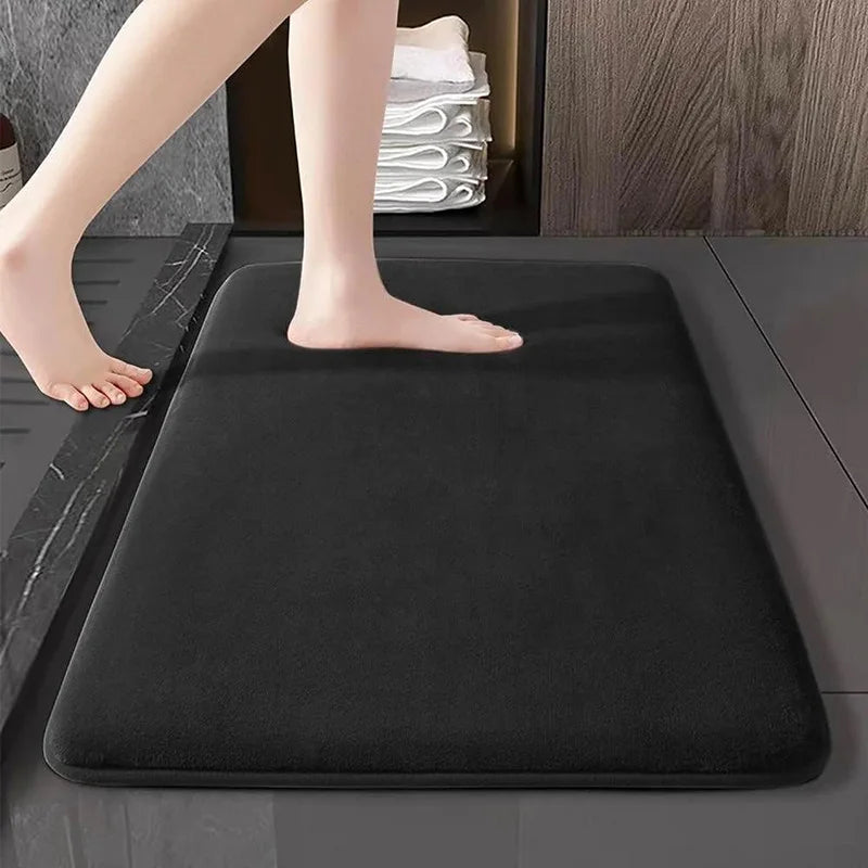 Alfombra de Piso Súper Absorbente, Alfombra de Baño Súper Absorbente, Alfombra de Baño Antideslizante de Terciopelo Coral, Alfombra de Puerta, Alfombra Antideslizante para Baño