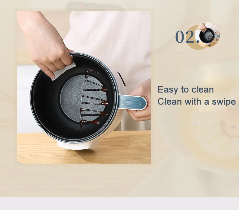 Olla arrocera eléctrica de 1,7 l, doble capa, 220V, multicocina antiadherente, multicocina mecánica inteligente, olla de arroz al vapor para el hogar