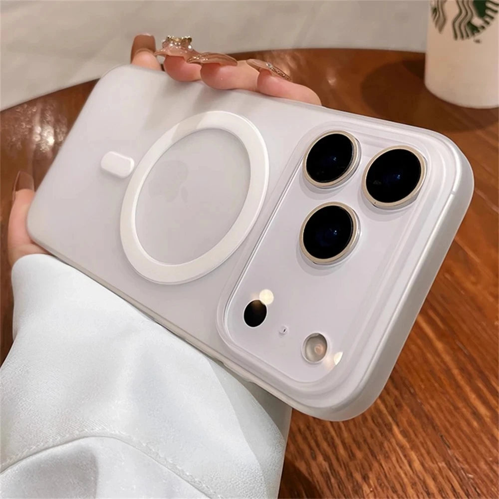 Funda Magnética Rígida Mate para Samsung Galaxy A57 5G A17 A56 A55 A36 A37 A16 A15 S25 Ultra S26 Plus S24 FE S23 S22 S21
