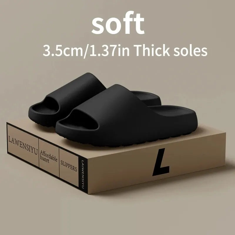 Sandalias de Coco con Suela Gruesa, Sensación de Caminar sobre Nubes, Antideslizantes, Novedad de Verano (Caja de zapatos no incluida)