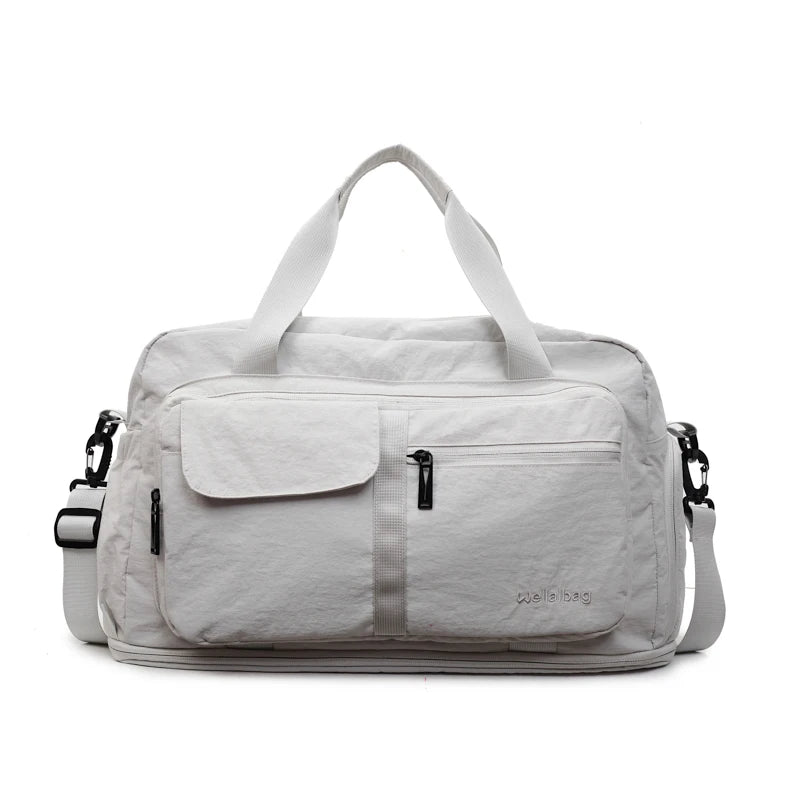 Bolsas de viaje Oxford con cremallera a la moda, bolsos sencillos de gran capacidad para mujer, gran oferta 20220, bolsas de viaje portátiles con hilo de coser