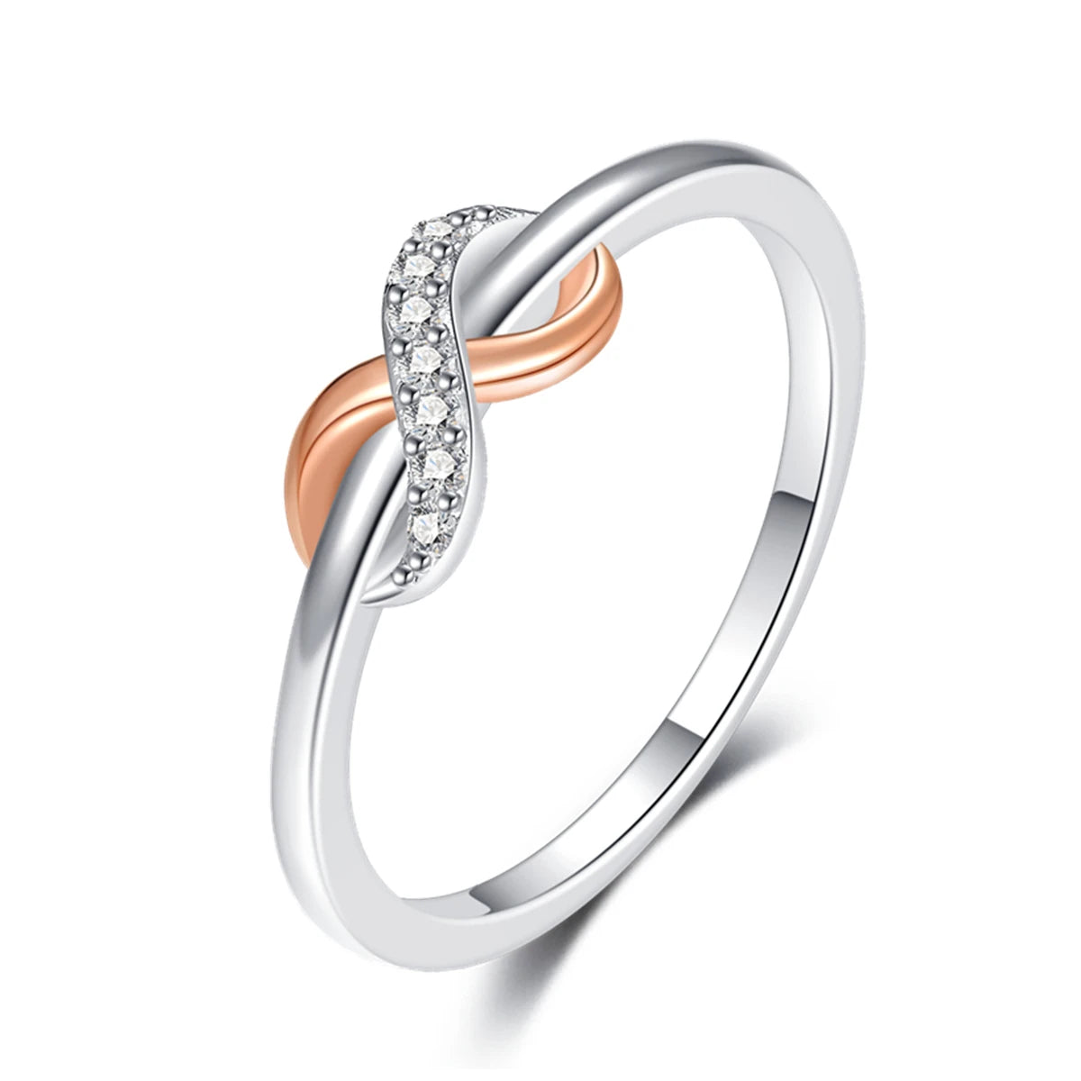 2024 nuevo anillo de plata 925 anillo de lazo brillante de circón anillo de boda de dedo Original S925 DIY regalo de joyería fina para mujer