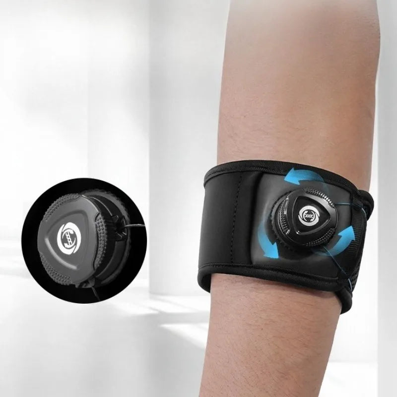 1 correa ajustable para codo de tenis con perilla para alivio del codo de tendinitis para hombres y mujeres, codera, bandas para brazo y antebrazo