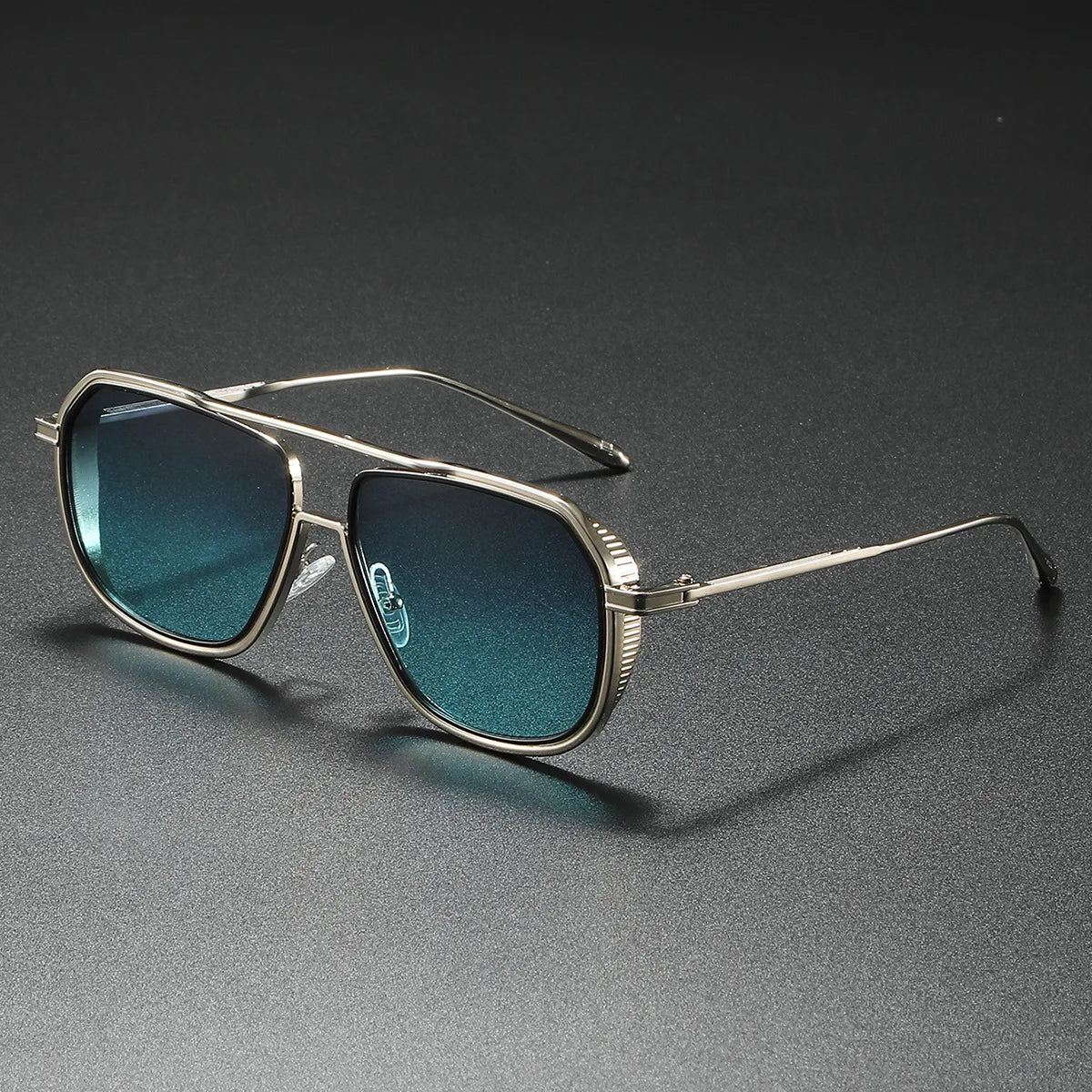 Gafas De Sol De piloto De Metal para Hombre y mujer, lentes De Sol De aviación Steampunk UV400, sombra Pop, Slentes De Sol para Hombre