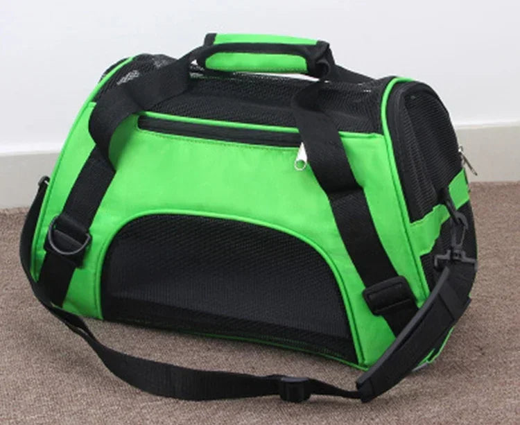 Bolsas de transporte para gatos, bolsa de transporte portátil para perros, bolsas de transporte transpirables de malla para perros pequeños, bolso plegable para gatos, bolsa de viaje para mascotas, bolsa de transporte