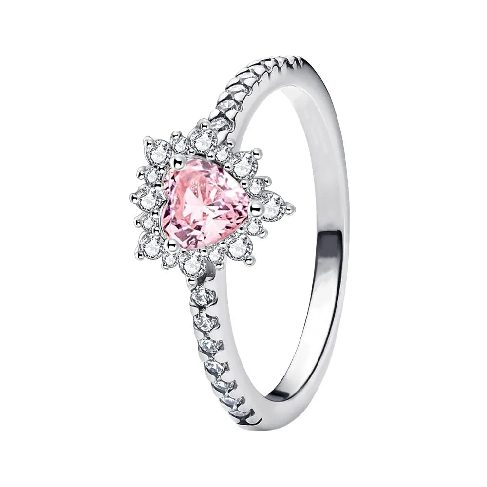 2024 nuevo anillo de plata 925 anillo de lazo brillante de circón anillo de boda de dedo Original S925 DIY regalo de joyería fina para mujer