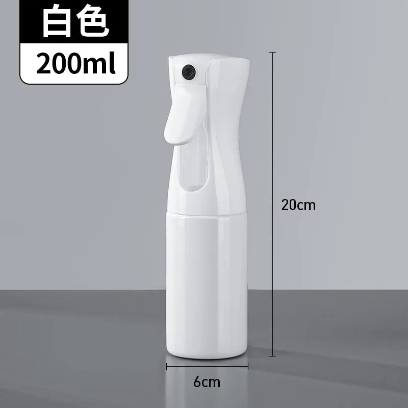 Botella pulverizadora para el cabello de 500/300/200ml, botellas recargables, regadera de niebla continua, pulverizador de agua automático para salón de peluquero, herramientas para el cabello