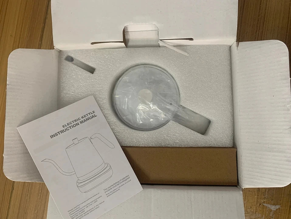 Hervidor Eléctrico de Cuello de Cisne de 800ml, Cafetera para Preparación Manual, Termo, Tetera de Acero Inoxidable 304, Jarra de Agua Inteligente con Control de Temperatura