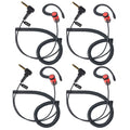 Walkie Talkie en forma de G de 1Pin, auricular solo para escuchar, auricular suave con enchufe de 3,5mm para Motorola, altavoz de Radio bidireccional, micrófono