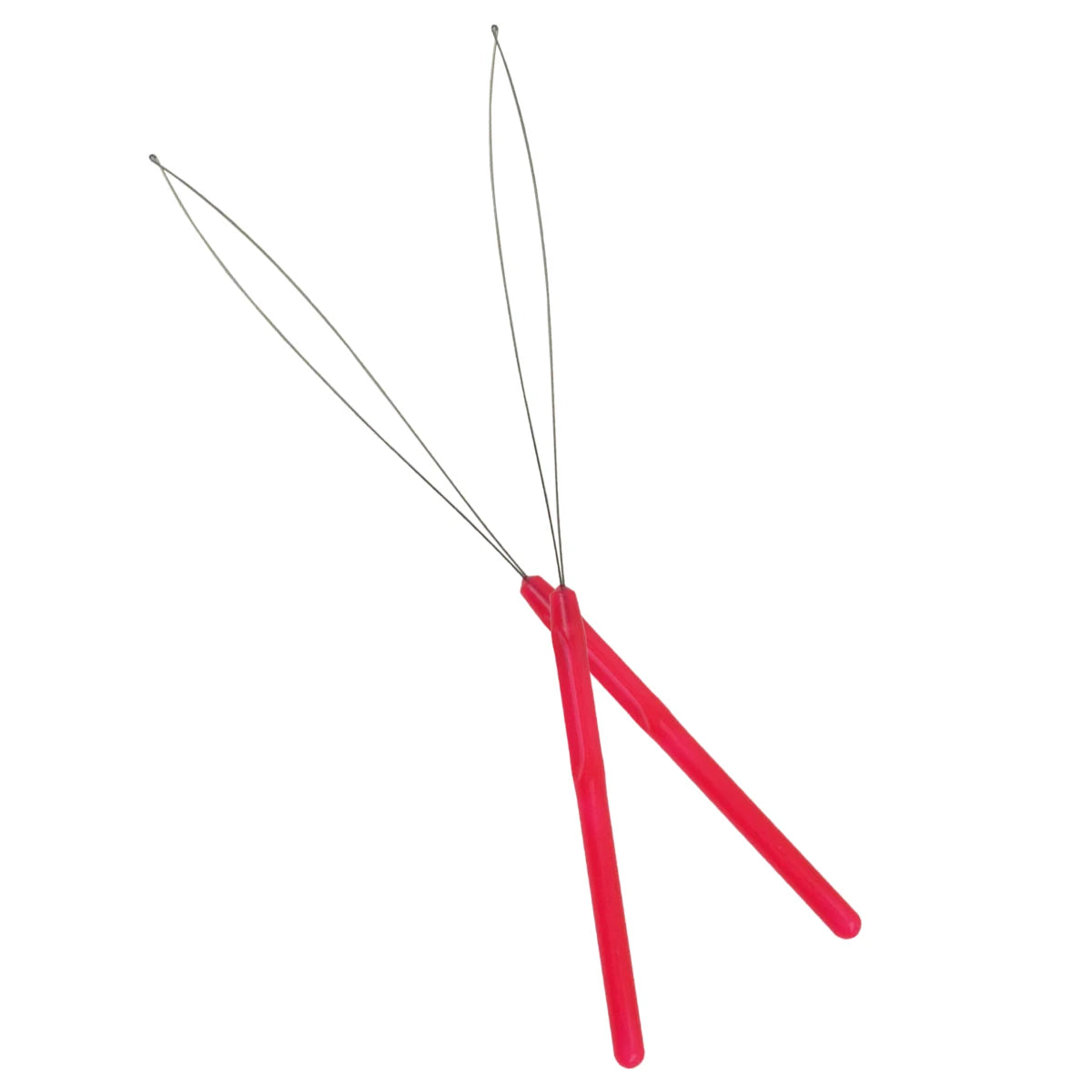 50 Uds. Ganchos de ganchillo para extensiones de cabello, aguja de bucle para cuentas de microanillo, herramienta de gancho para tirar, herramienta de bucle enhebrador de aguja