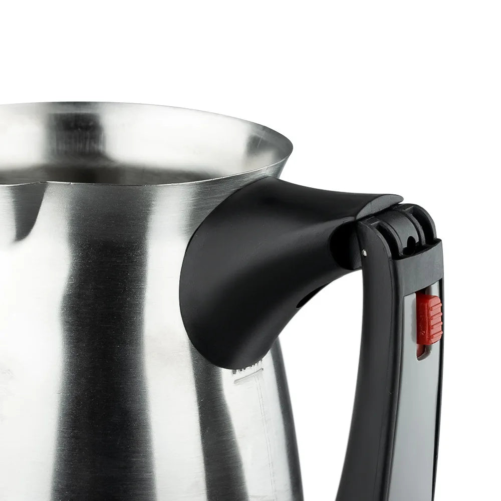 Cafetera turca de 600W, cafetera portátil italiana, árabe, griega, Moka, mango plegable, fácil para viajes en casa