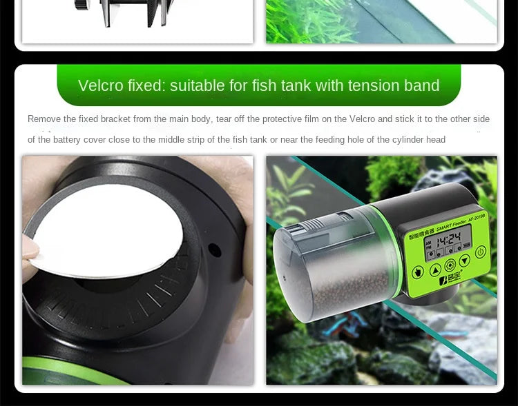 Alimentador automático de pecera, alimentador de sincronización inteligente, alimentador de peces dorados, aparato de alimentación de acuario de peces de gran capacidad