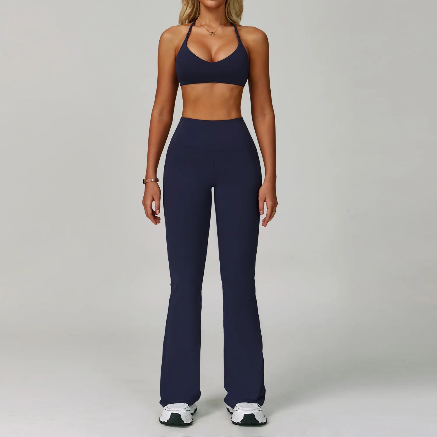 Conjuntos de 2 uds de chándal para mujer, ropa deportiva, conjuntos de Yoga, ropa deportiva, sujetador de entrenamiento, conjunto de mallas de cintura alta, ropa de gimnasio, trajes deportivos