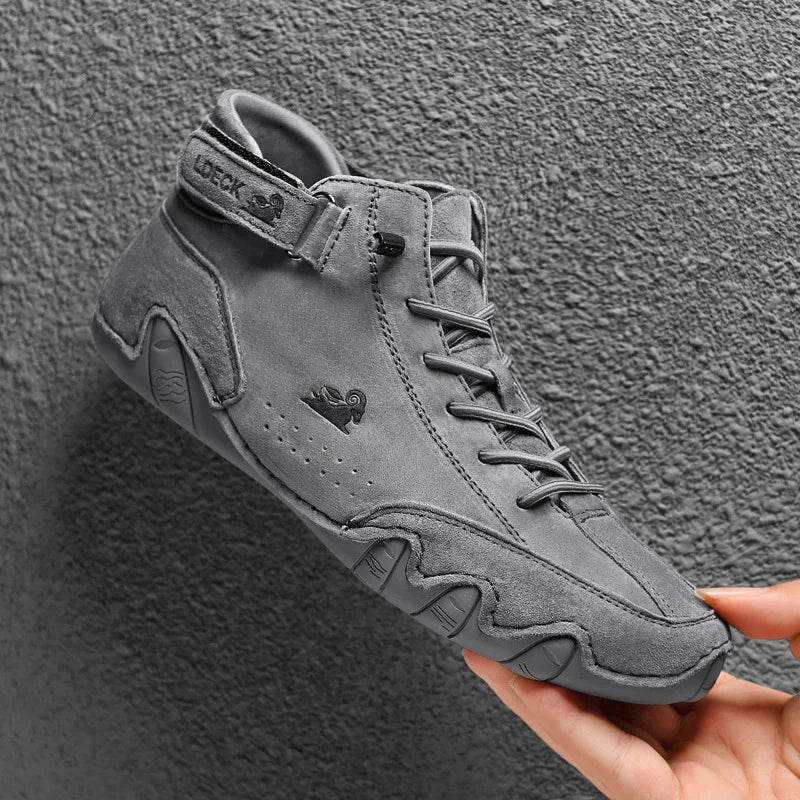 Botas informales de motocicleta para hombre, zapatos impermeables de alta calidad, calzado de lujo, invierno, 2023
