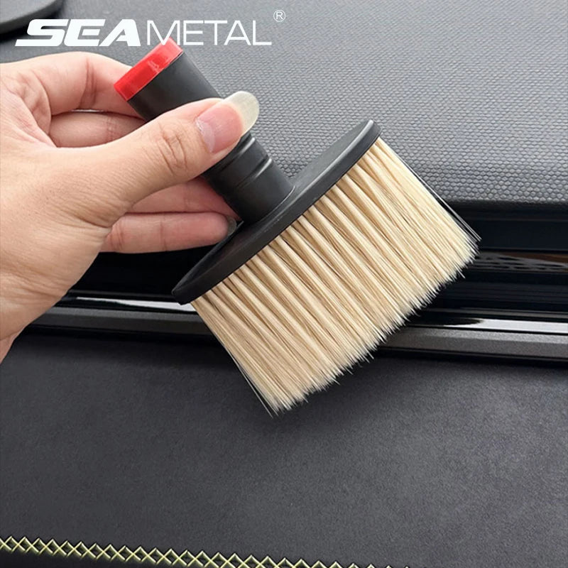 SEAMETAL cepillo de lavado de coches removedor de polvo salida de aire acondicionado de coche cepillo de eliminación de polvo cepillos de cerdas suaves para Herramientas de limpieza de automóviles