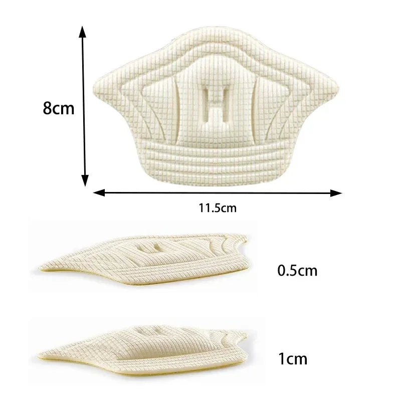 Plantillas de talón para pies, almohadillas de talón para zapatos deportivos, tamaño ajustable, antideslizante, Protector de talón, pegatina trasera, 2/6/10 Uds.