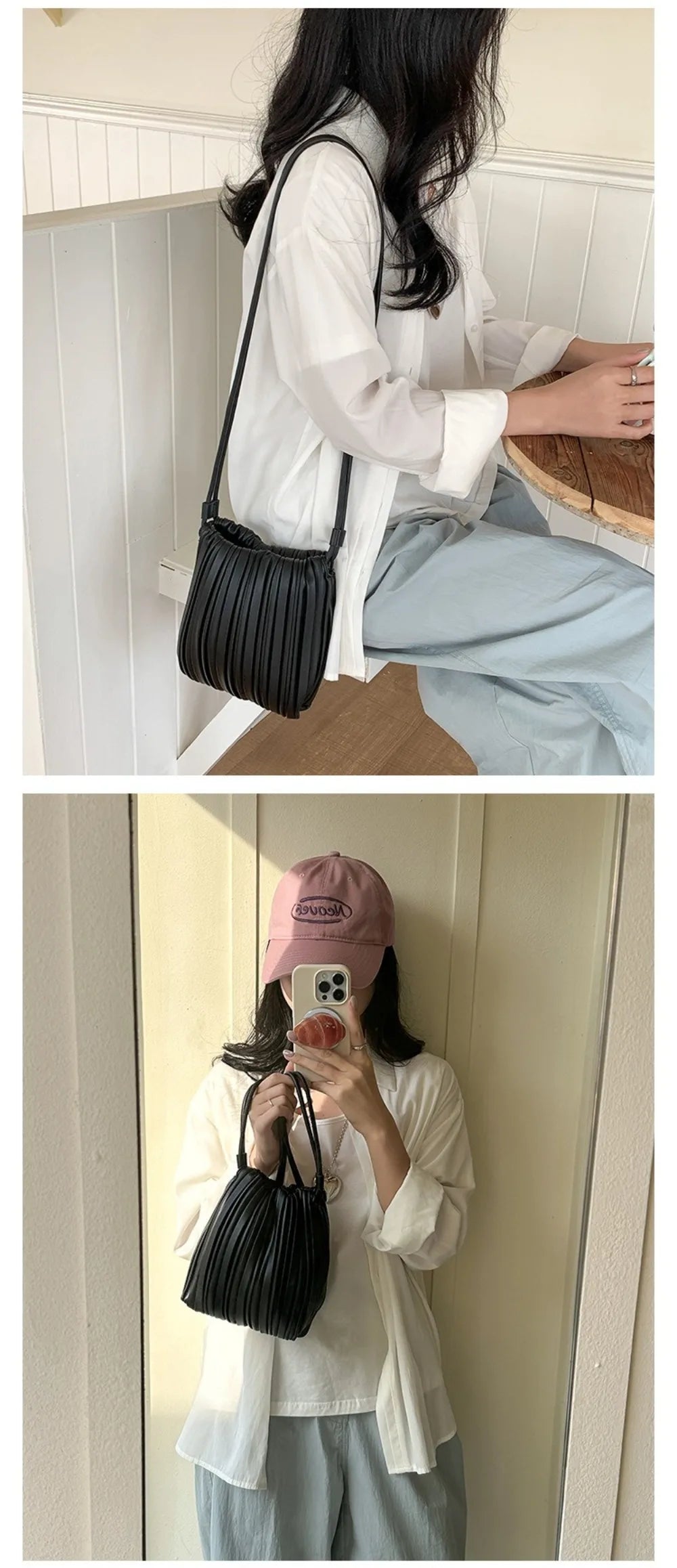 Nuevo bolso cruzado de cuero PU, bolso de hombro con bolsillo interior de uso versátil, Mini monedero elegante para mujeres y niñas