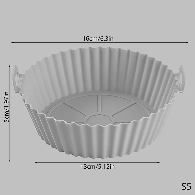 Molde Universal de silicona para freidora de aire, estera de silicona para freidora de aire, estera para hornear, estera para hornear de silicona, 20/16CM