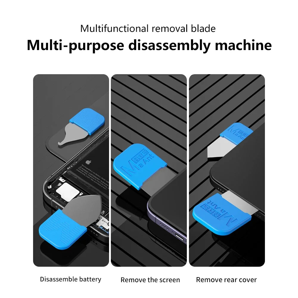 MaAnt MY-118 6 uds herramientas de palanca de Metal ultrafinas Kit profesional de reparación de teléfonos móviles para desmontaje de batería LCD
