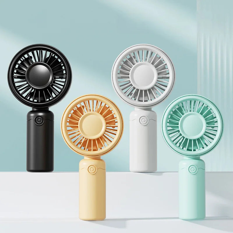 Nuevo Mini Ventilador Portátil USB Recargable Silencioso para Mesa, Maquillaje, Pestañas, Niños, Oficina, Viajes, Enfriador de Aire