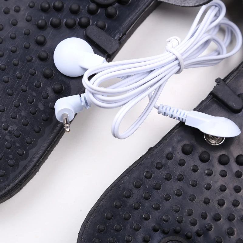 Zapatillas masajeadoras eléctricas Tens para terapia muscular, zapatos, masajeador de pies relajante corporal para masajeador Estimulador eléctrico