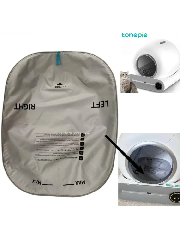 TONEPIE Accesorios para Caja de Arena Automática para Gatos, Puerta de Recambio para Contenedor de Inodoro Autolimpiable, Piezas de Repuesto, Suministros para Gatos