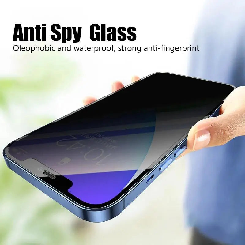 1-5 uds Protector de pantalla antiespía para iPhone 17 Air 16e 16 15 14 13 12 11 Xs Pro Max XR Plus mini vidrio templado privacidad Peep