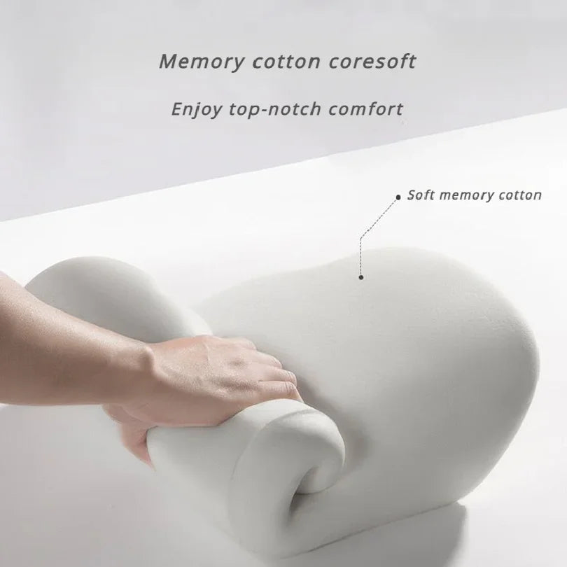 Cojín de Espuma Viscoelástica para Silla de Oficina con Soporte Lumbar, para Dolor de Espalda, Funda Lavable, Sistema de Alivio del Dolor para Silla de Escritorio