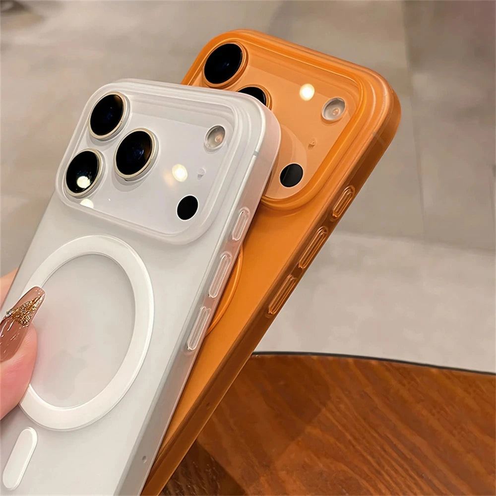 Funda Magnética Rígida Mate para Samsung Galaxy A57 5G A17 A56 A55 A36 A37 A16 A15 S25 Ultra S26 Plus S24 FE S23 S22 S21