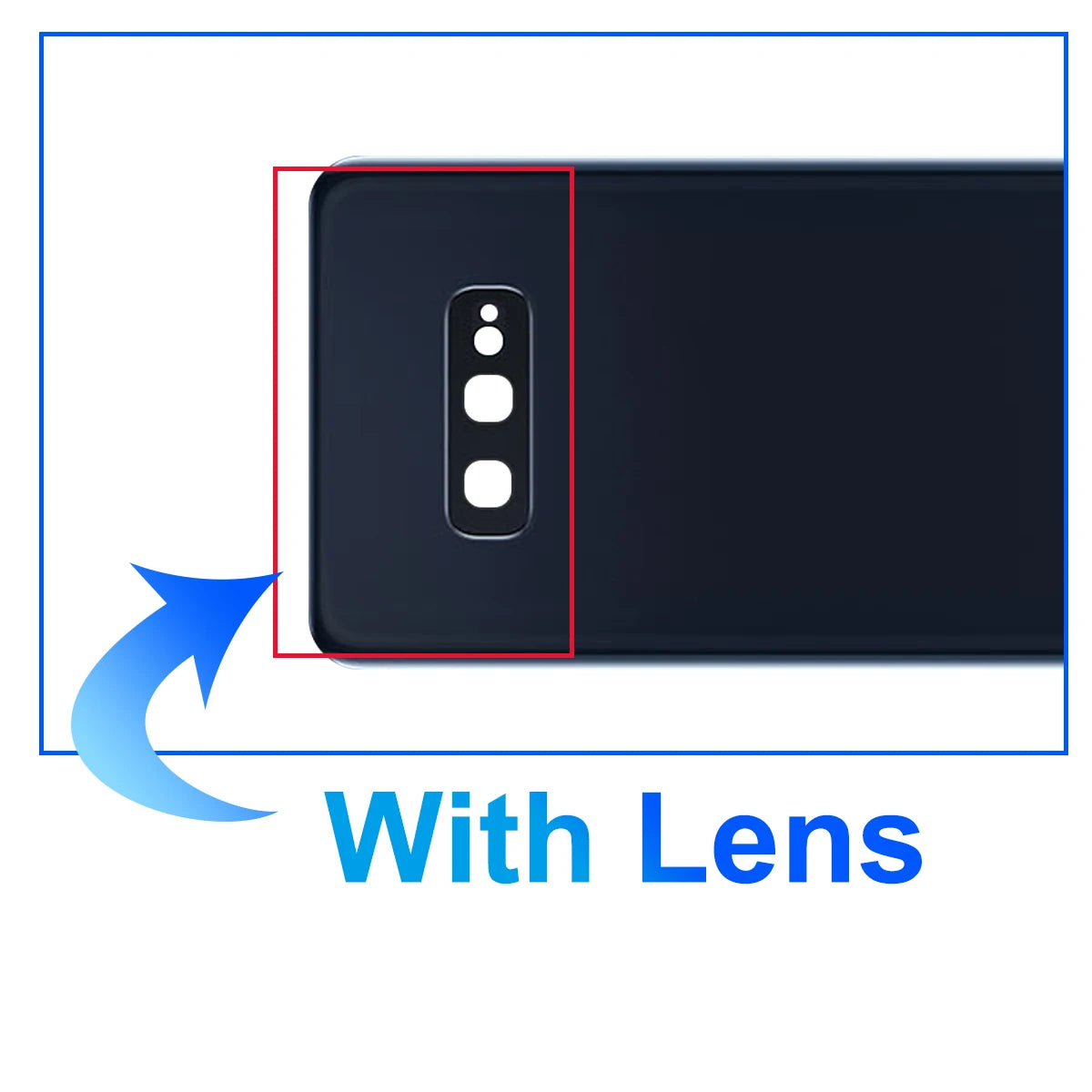 Cubierta trasera para Samsung Galaxy S10E G970 G970F G970W, carcasa trasera de repuesto para batería, cubierta trasera con adhesivo